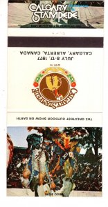 Vintage Matchbook Cover, Calgary Stampede 1977, Indigenous Dancer