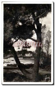 Old Postcard Perros Guirec Road to the beach Trestraou