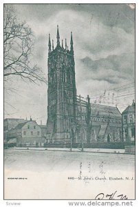 St. John's Church, ELIZABETH, New Jersey, PU-1909