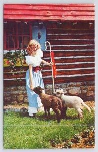 Little Bo Peep & Her Sheep~Happiness @ Santas Workshop~Pikes Peak~Cascade CO~Vtg
