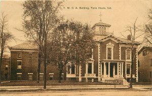 c1910 Sepia Postcard; Terre Haute IN, Y.M.C.A. Builiding, Vigo County Unposted