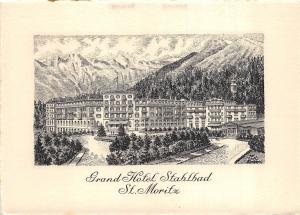 BR36381 Grand Hotel Stahlbad St Moritz        Switzerland 6