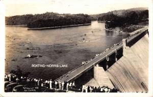 Norris Lake Tennessee Boating Birdseye View Real Photo Antique Postcard K81840