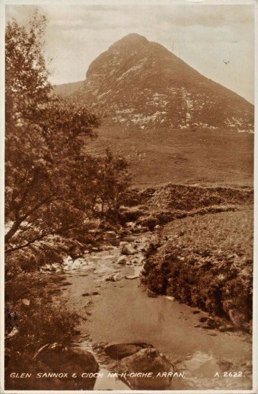 ISLE OF ARRAN SCOTLAND~GLEN SANNOX & CIOCH NA-H-OIGHE PHOTO POSTCARD 