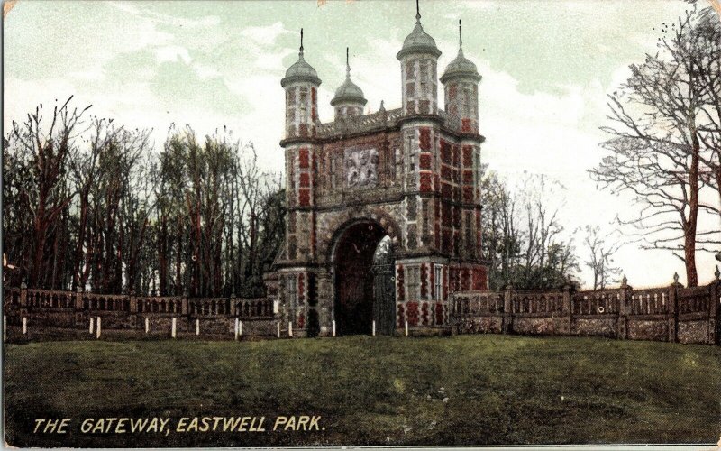 Gateway Eastwell Park Antique Divided Back Postcard Goulden Wind Vintage Vtg 