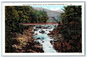 c1920 Hulls Falls Keene Valley Bridge Adirondack Mountains New York NY Postcard 