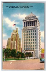 Postcard MO Telephone Civil Courts Buildings St.Louis Vintage Standard View Card 