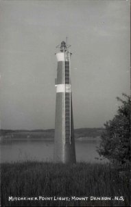 Mount Denson Nova Scotia Mitchener Point Lighthouse Real Photo Postcard