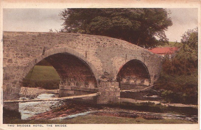 Postcard Two Bridges Hotel The Bridge UK