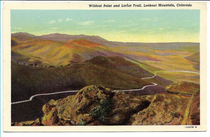 Golden, CO - Wildcat Point and Lariat Trail - Lookout Mountain - 1950s