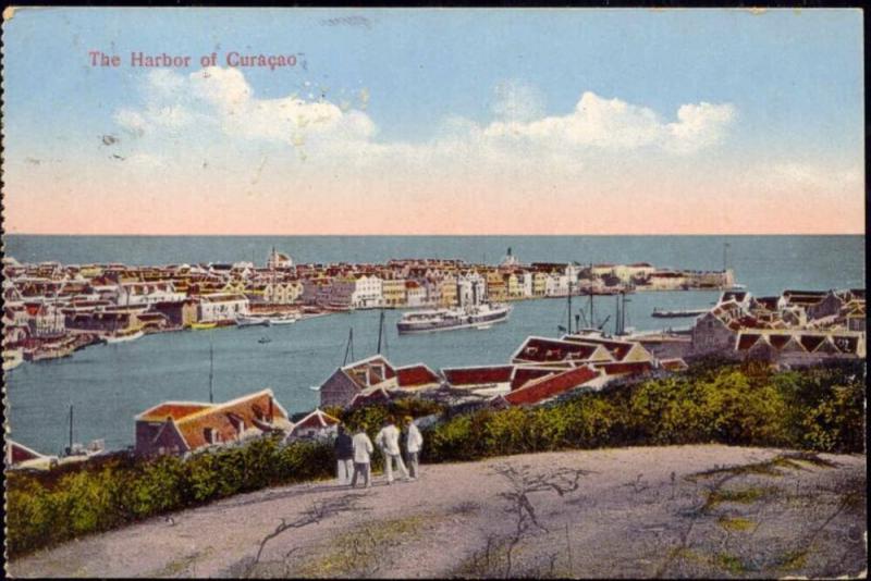 curacao, D.W.I., WILLEMSTAD, Harbour Scene (1926)