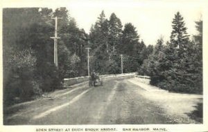 Eden St. & Duck Brook Bridge in Bar Harbor, Maine