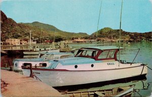 Guaymas Mexico At Pier Malecon Boats Vintage Postcard H34