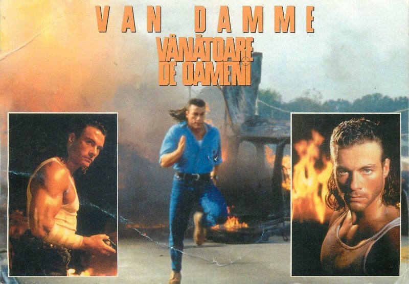 Advertising Movie poster Vanatoare de oameni Jean Claude Van Damme Postcard