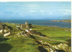 Wales Postcard - Iona Abbey - Isle of Iona - With Ben Mor - Ref TZ8188