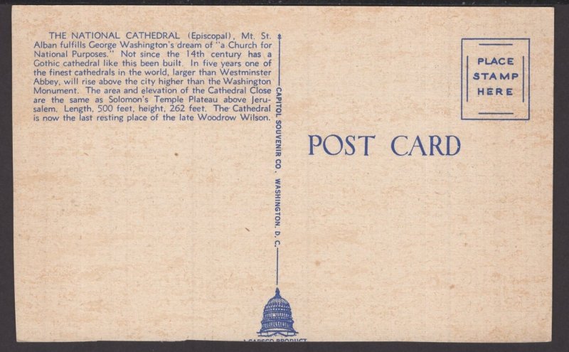 DC Washington The National Cathedral (Episcopal) ~ Linen