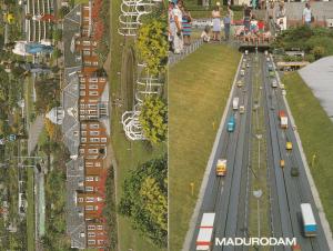 Madurodam Dutch Miniature Toy Car Palace Motorway Autobahn 2x Postcard