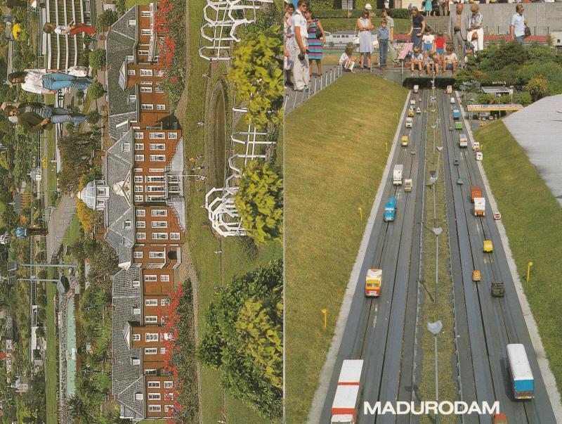 Madurodam Dutch Miniature Toy Car Palace Motorway Autobahn 2x Postcard