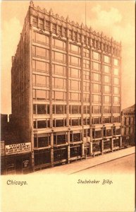 Chicago, IL Illinois STUDEBAKER BUILDING~East Lake Laundry ca1900's UDB Postcard