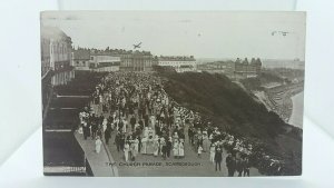 Vintage Postcard Church Parade Scarborough Posted 1920