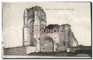 Old Postcard Ponzy Le Pre Ruins