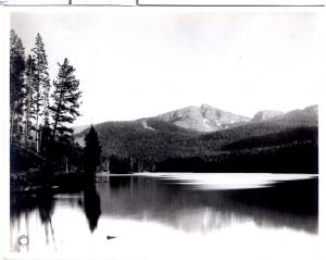 Haynes 17296, Sylvan Lake and Top Notch Peak,  Yellowstone National Park