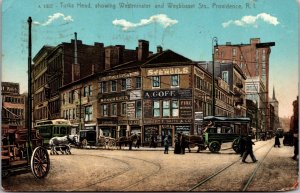 PC Turks Head Showing Westminster and Weybosset Streets Providence Rhode Island