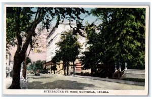 c1920's Sherbrooke St. West Montreal Quebec Canada Antique Postcard