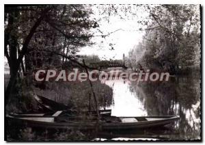 Postcard Old Dordives The Banks Of The Loing And Pont De Cesar