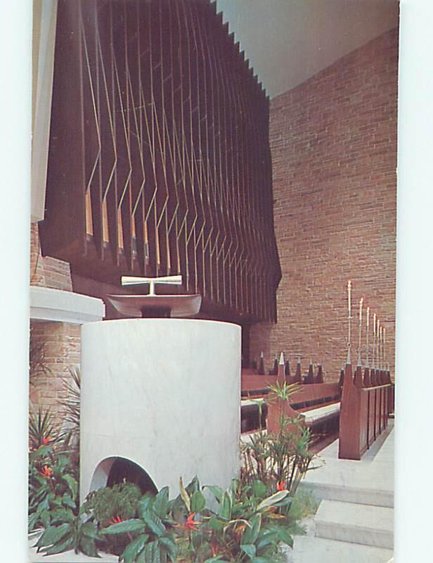 Unused Pre-1980 CHURCH SCENE Fort Lauderdale Florida FL hs7167