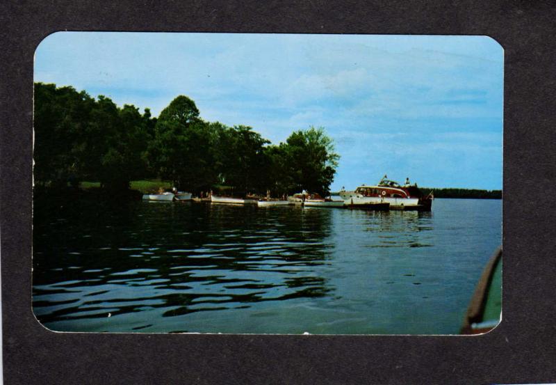 NY Canoe Point Grindstone Island Thousand Islands Clayton New York Postcard