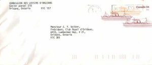 Entier Postal Stationery Postal Canada Ottawa Charter Boat