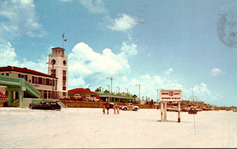 Florida Jacksonville Beach Looking North From Life Guard Station