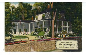 ME - North Bridgton. The Wyonegonic, Main House  (crease)