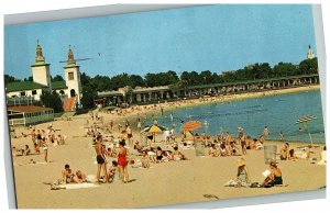 1965 Rye Beach Postcard New York Ny Oakland Vtg Westchester County Playland pc5 