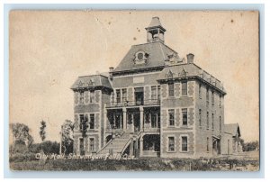 1918 City Hall Shawlnigan Falls, Montreal Quebec Canada Posted Postcard 