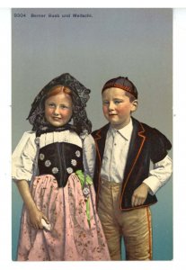 Switzerland - Bernese Boy & Girl