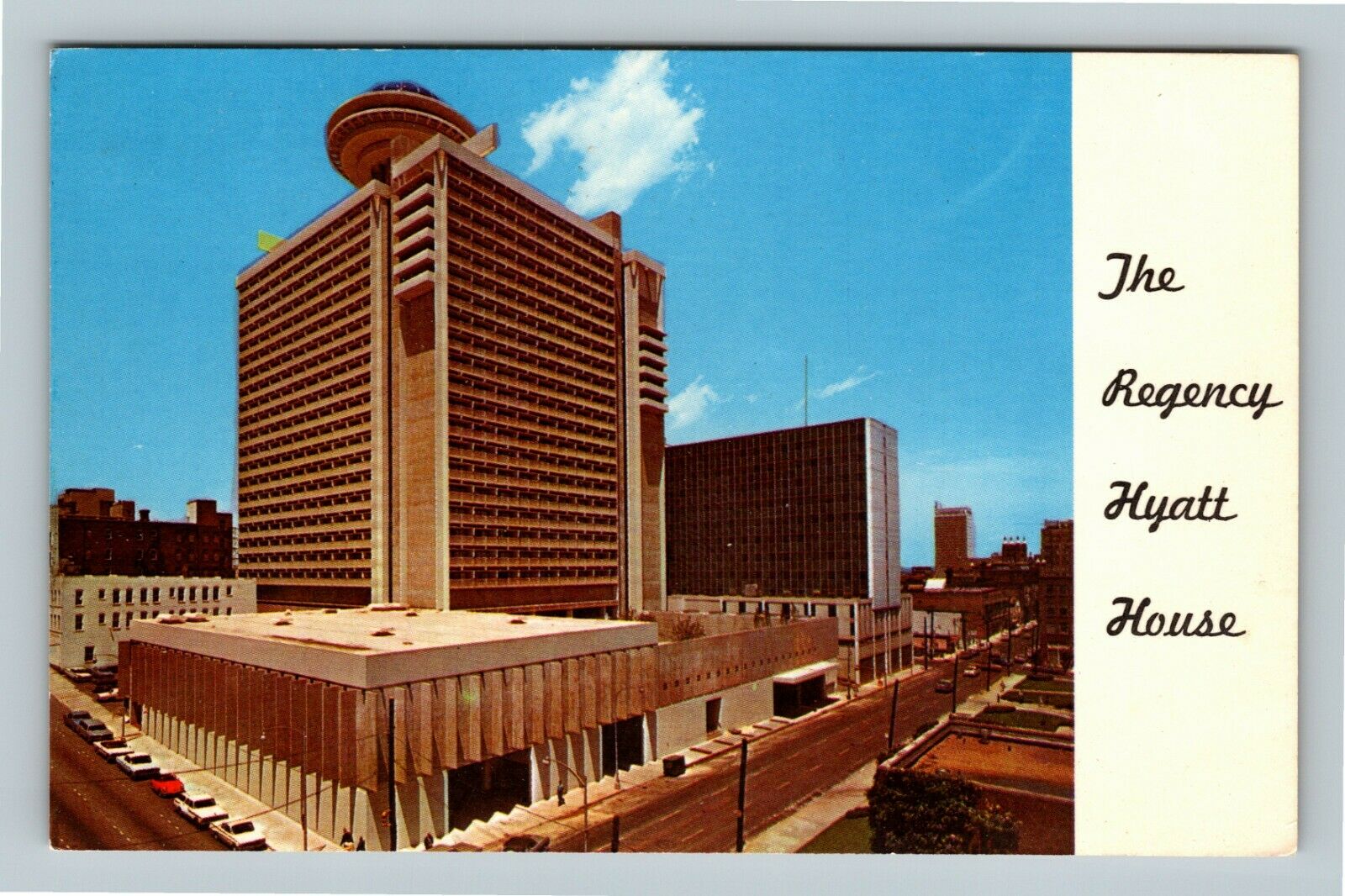 Atlanta GA, Regency Hyatt House, Revolving Restaurant, Chrome
