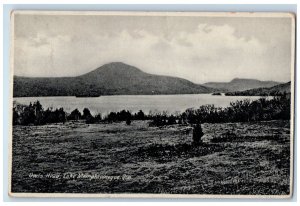 c1920's View of Owls Head Lake Memphremagog Quebec Canada Posted Postcard