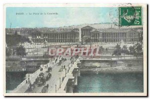 Old Postcard Paris's Place de la Concorde