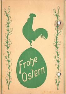 BG9096 cock egg stapler hole   ostern easter greetings germany