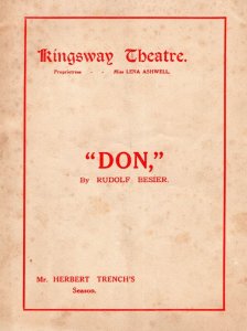 Don Herbert Trench Rudolf Besier Charles Quartermaine Kingsway Theatre Programme