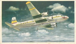 1953 Pangria Airlines Air Craft Advertising Postcard Air Craft in flight 22-1079