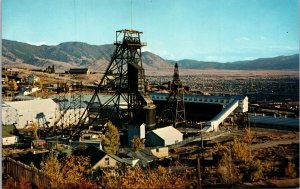 Kelly Mine Greeter Butte Project Montana Postcard Gallows Frame Headframe UNP