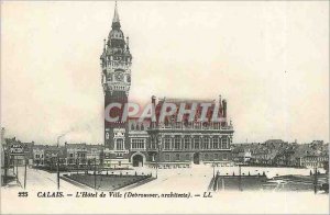 Old Postcard Calais Hotel de Ville