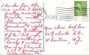 Allentown PA. Sacred Heart Hospital Harold WOB Cancel 1c Stamp Postcard Vintage 