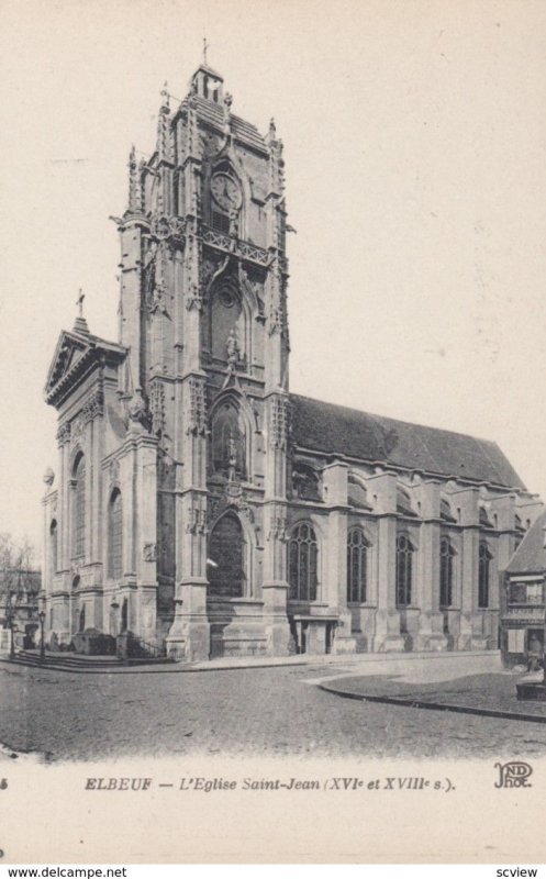 ELBEUF, France, 1910-1920s, L'Eglise Saint-Jean