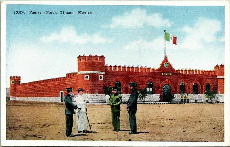 Fuerte Fort Tujuana Mexico WB Postcard VTG UNP Unused Vintage HHT 