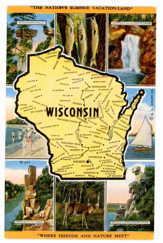 WI - Wisconsin Map