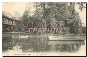 Old Postcard The Wood Vincnnes Lake Daumesnil